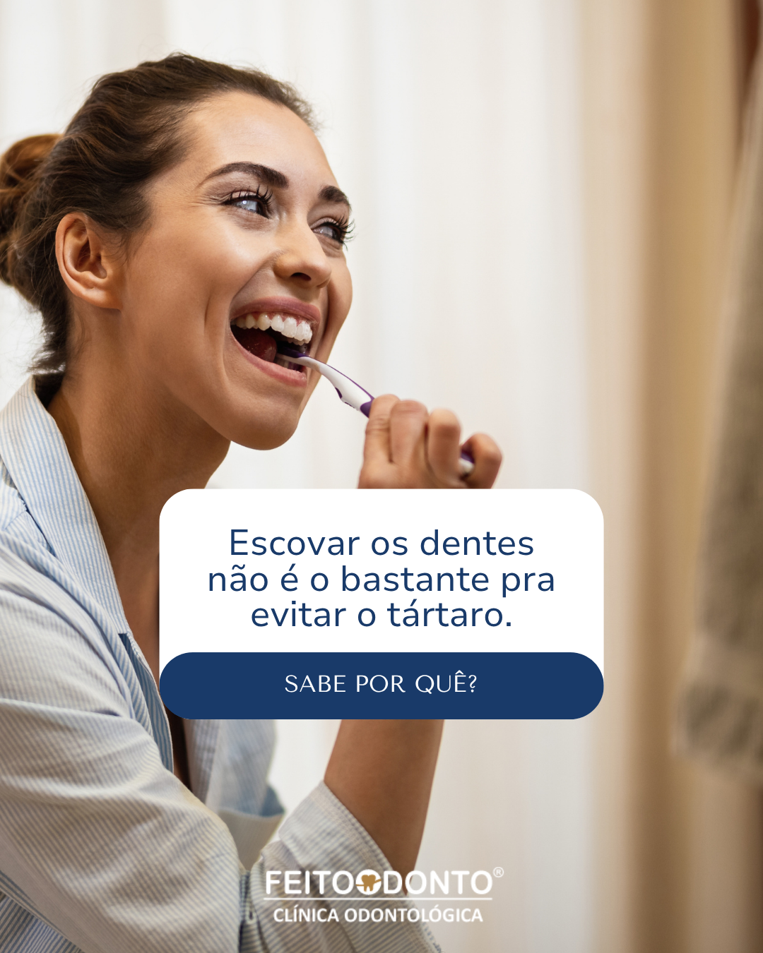 Escovar os dentes não é o bastante pra evitar o tártaro. Sabe por quê?